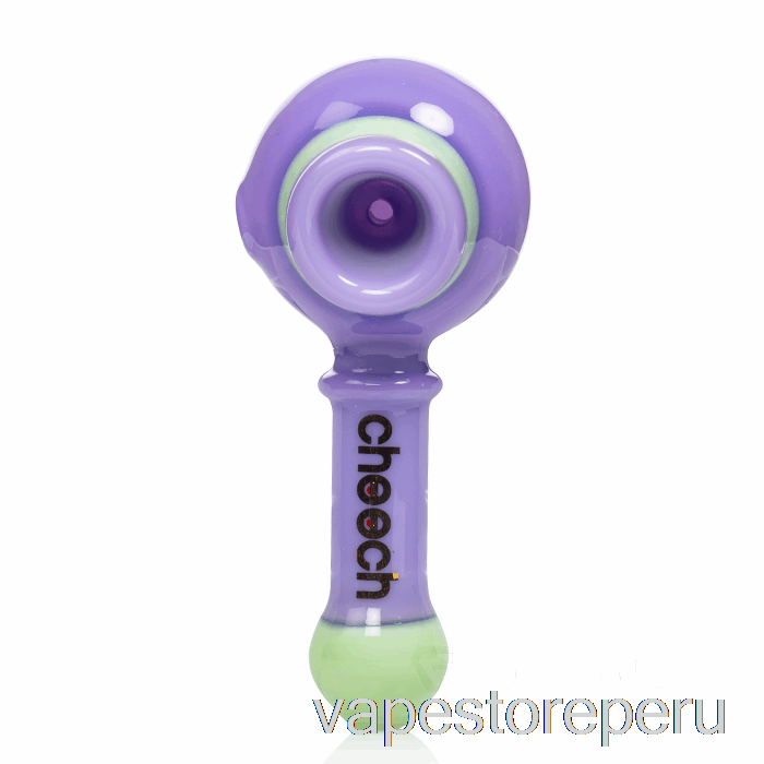 Vape Smoke Cheech Glass Pipa De Doble Cuchara Violeta / Verde
